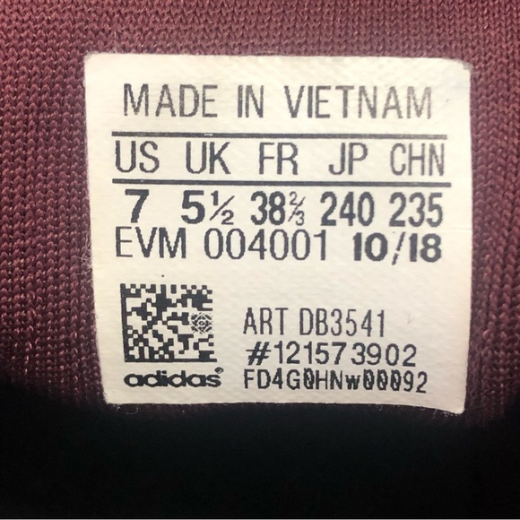 Adidas POD-S 3.1 Boost Ultra Hi-Res Women’s Burgundy Sneakers Size 7 - Picture 13 of 13